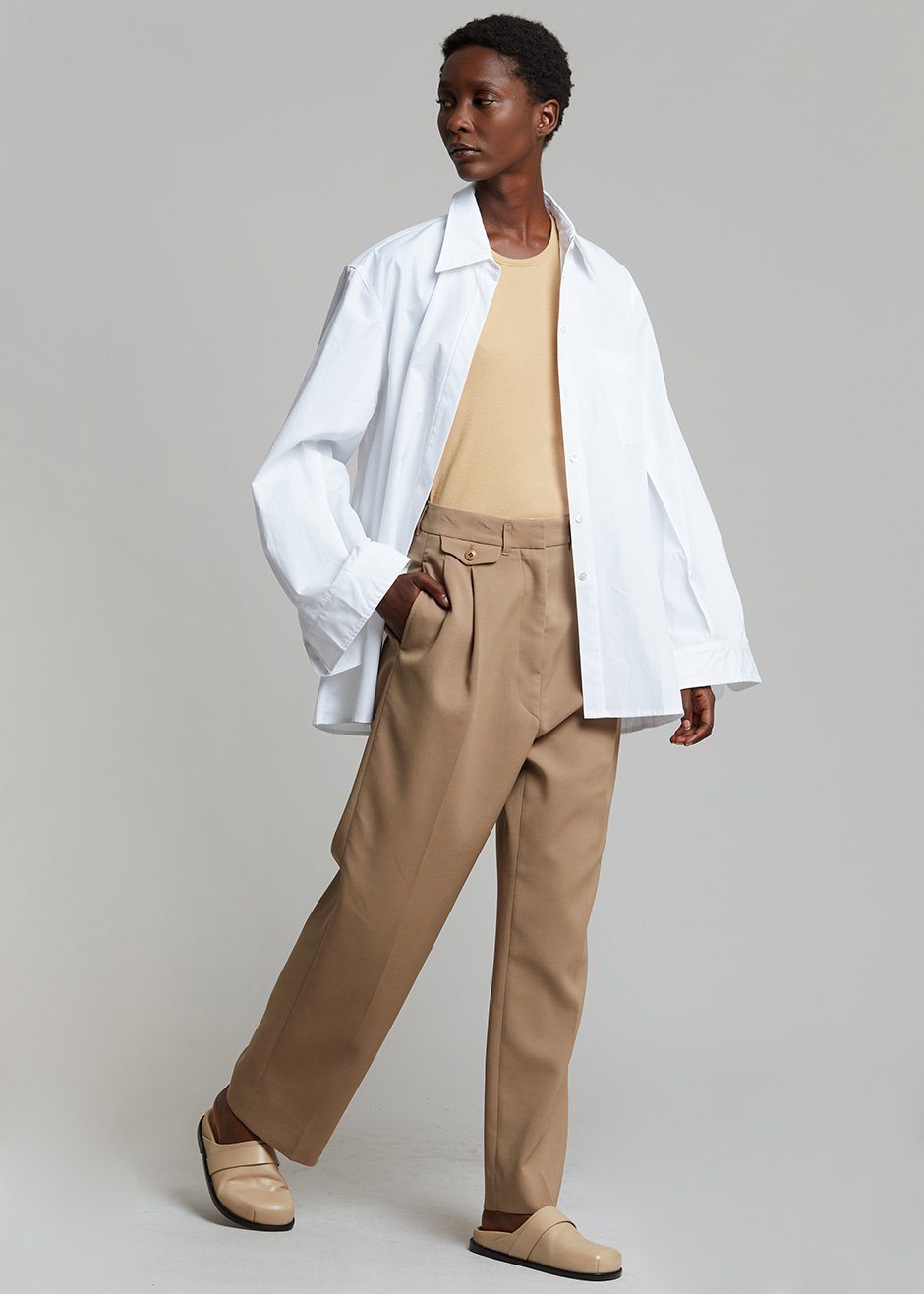 Mayim Oversized Shirt - White – The Frankie Shop