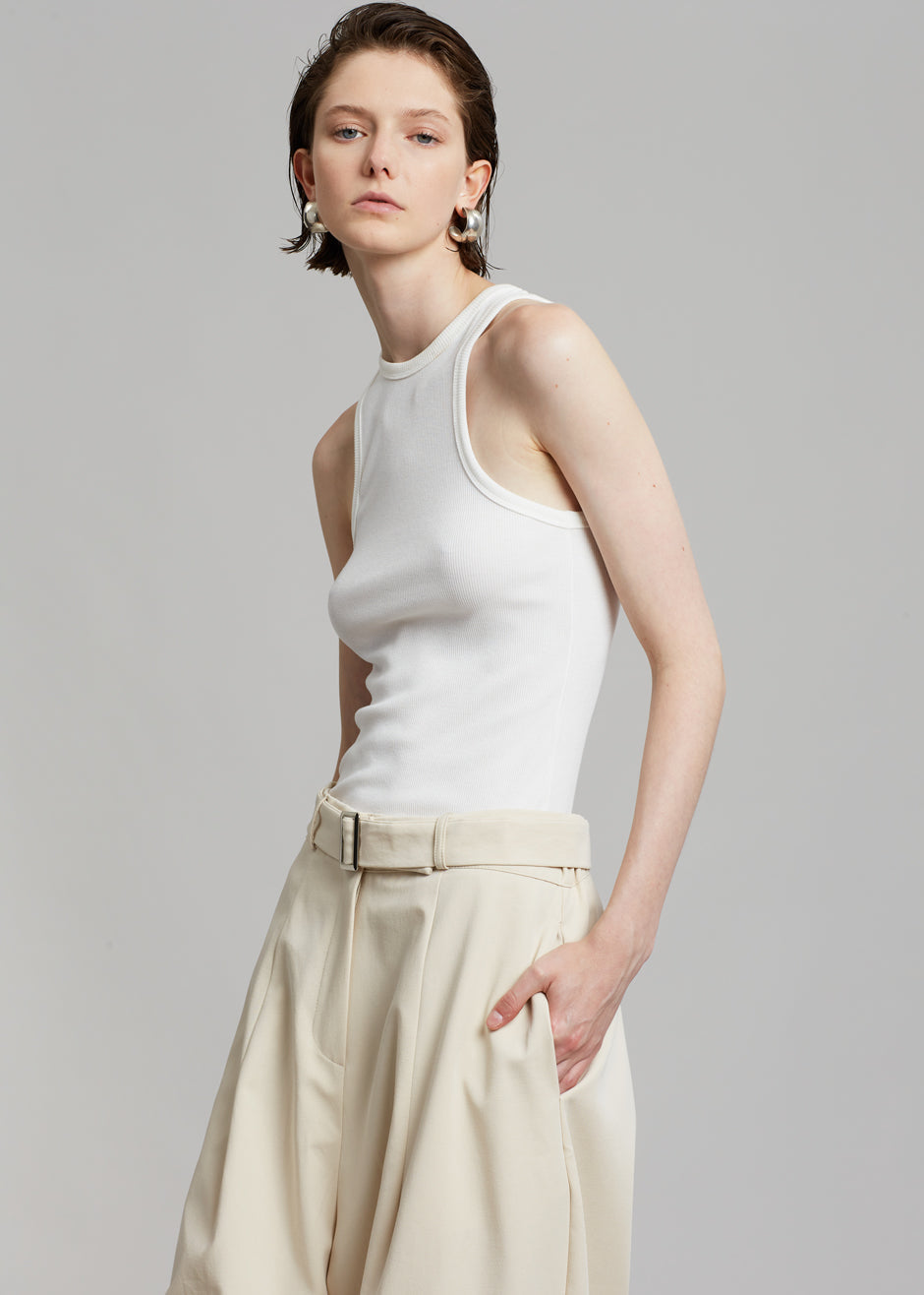 Mia Belted Pants - Beige – The Frankie Shop