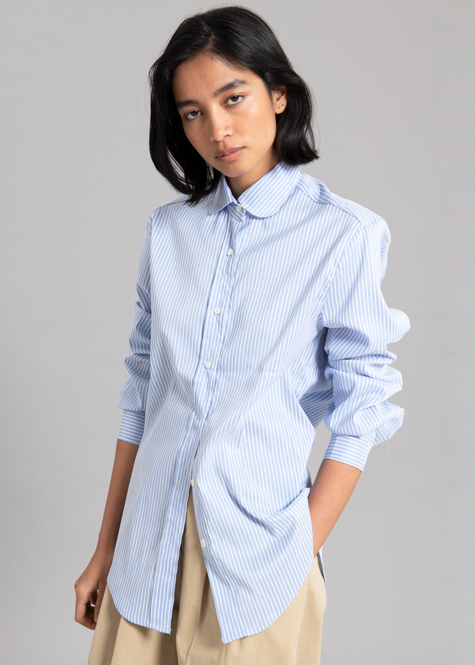 Mina Shirt - Blue Stripe – The Frankie Shop