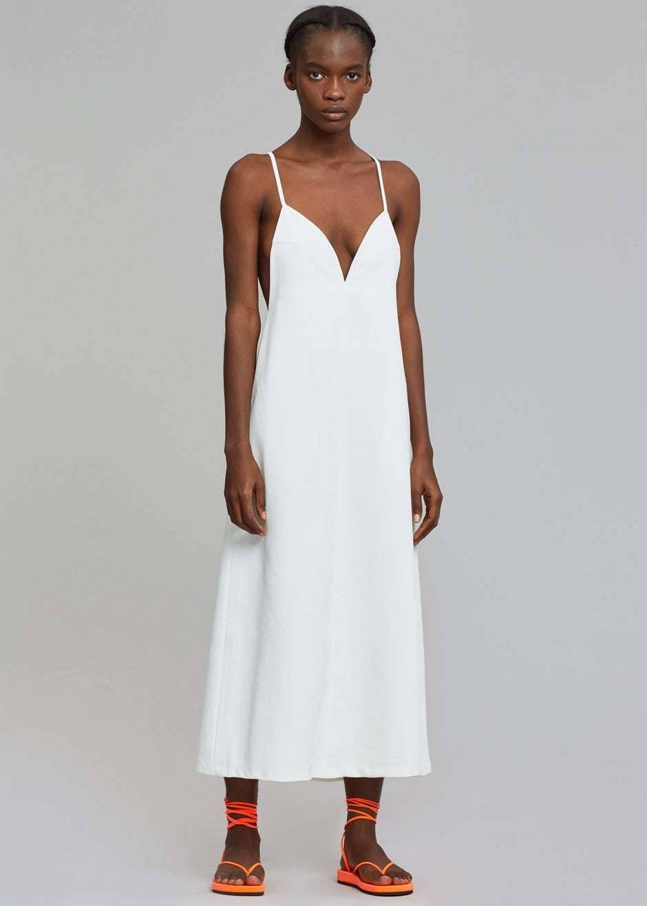 Miwa Midi Dress - White – The Frankie Shop