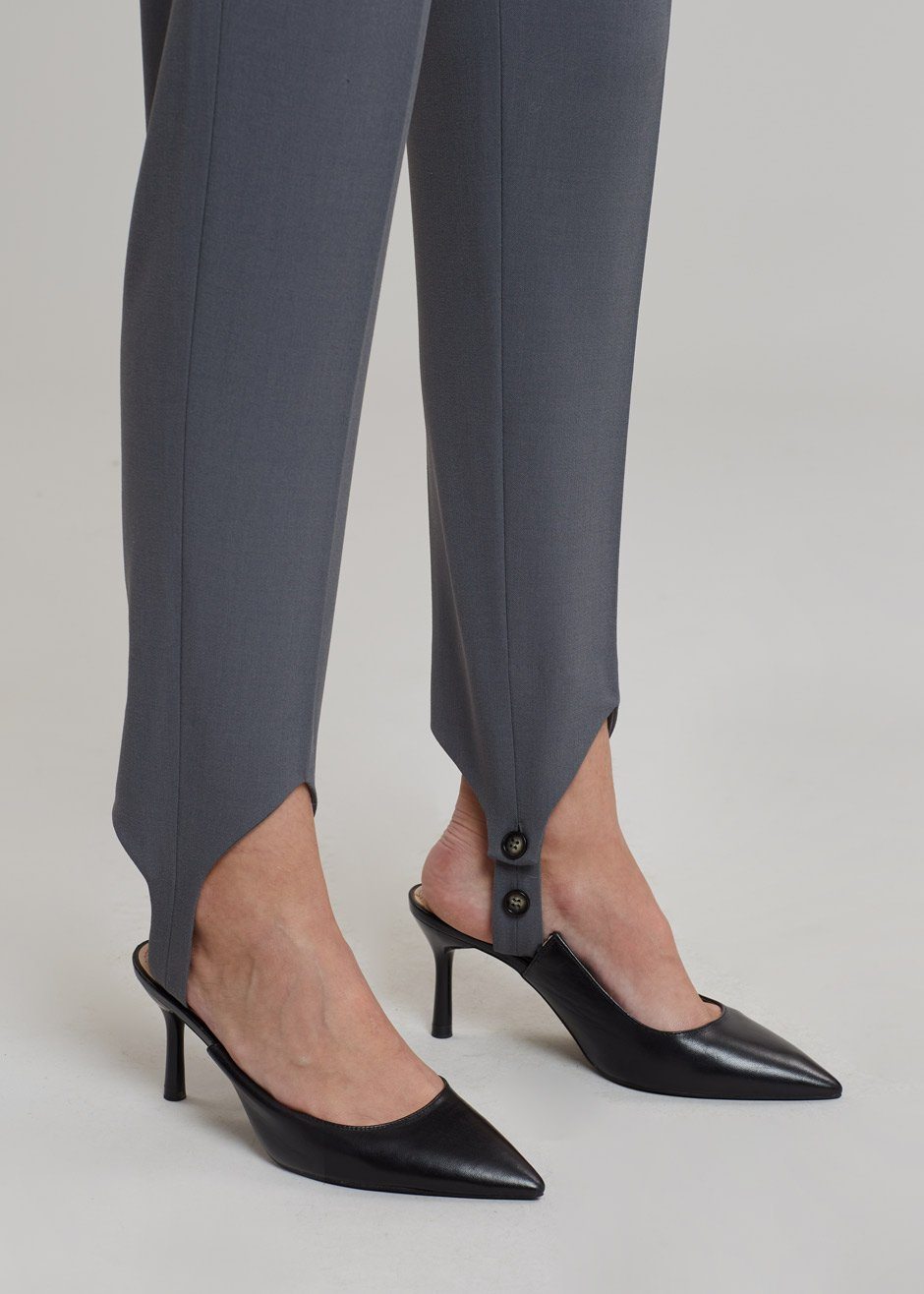 Nanushka Darby Stirrup Suit Pants - Grey - 4