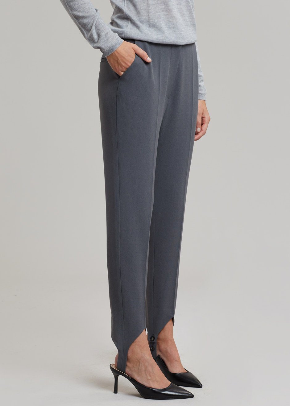 Nanushka Darby Stirrup Suit Pants - Grey - 3
