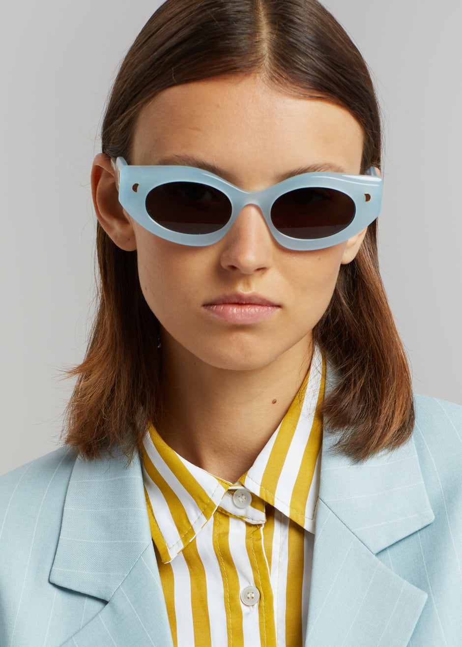 Nanushka Leonie Bio Plastic Sunglasses - Blue - 1
