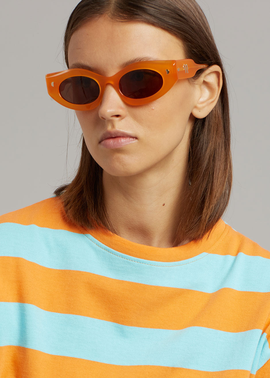 Nanushka Leonie Bio Plastic Sunglasses - Orange - 6