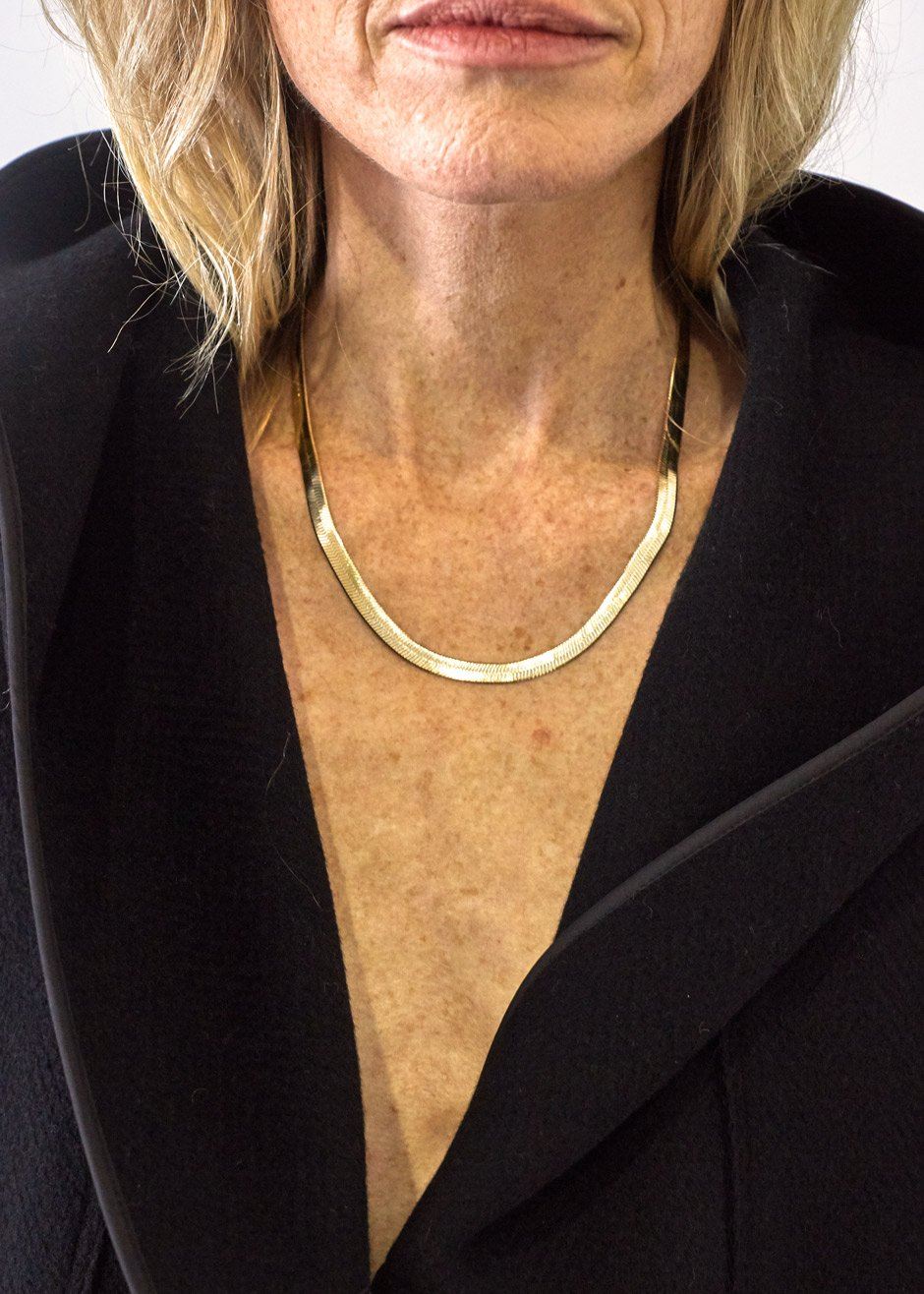 Laura Lombardi Omega Chain Necklace - Gold - 4