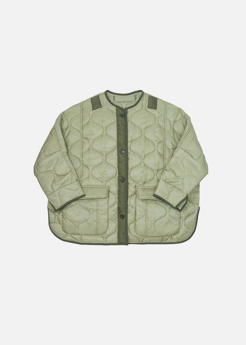 Teddy Quilted Jacket - Moss Green – The Frankie Shop