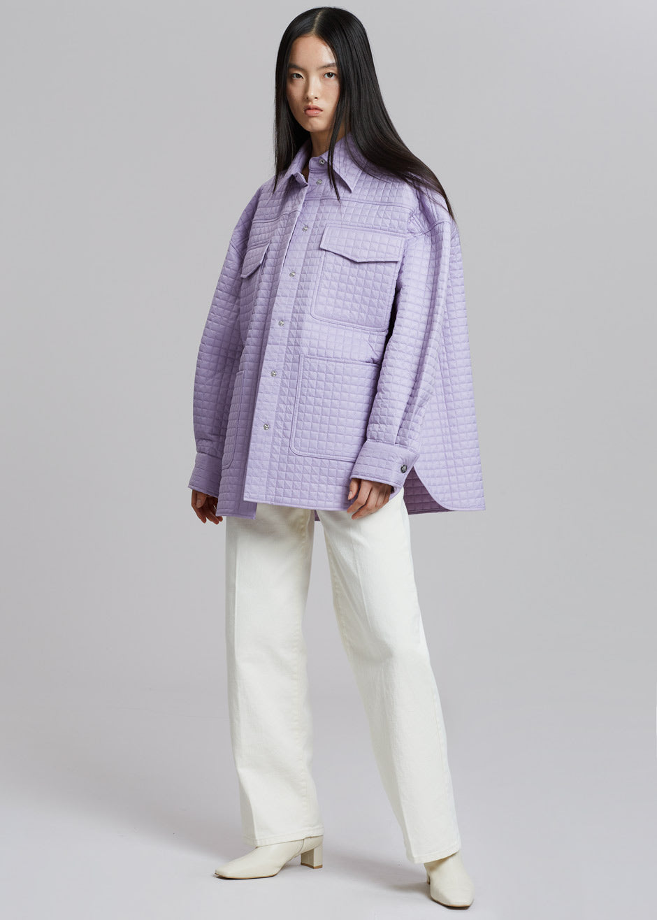 REMAIN Atina Quilted Jacket - Pastel Lilac - 1