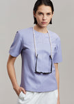 REMAIN Audrey Leather Shirt - Pastel Lilac Shirt Remain 