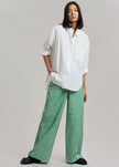 REMAIN Luma Leather Pants - Green Spruce Pants Remain 