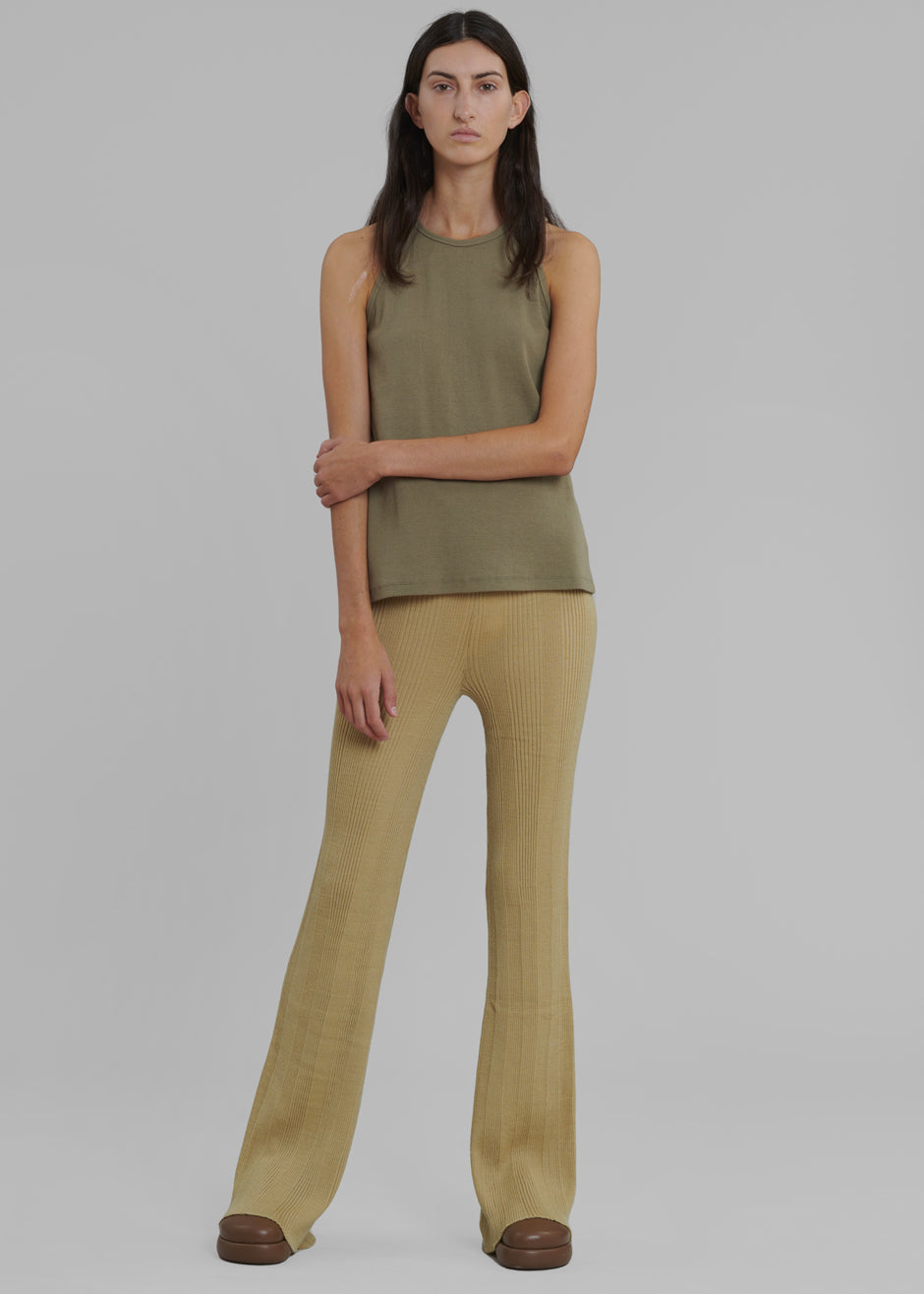 REMAIN Soleima Pants Refined Merino Wool - Sage Green - 7