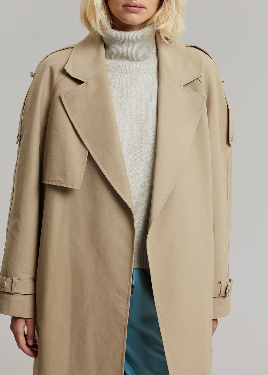 Rhodes Trench Coat - Natural - 7