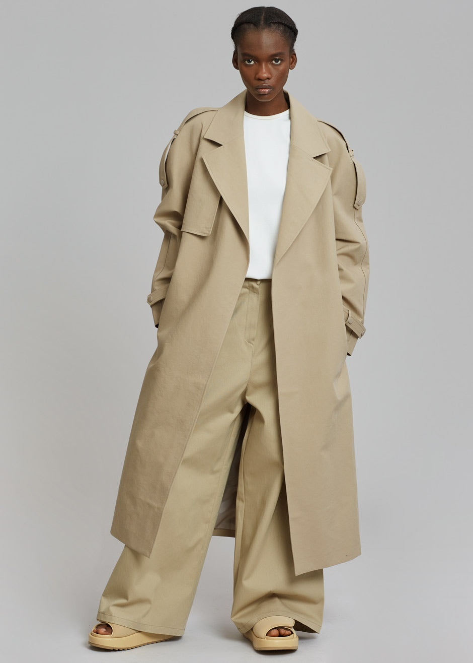 Rhodes Trench Coat - Natural – The Frankie Shop
