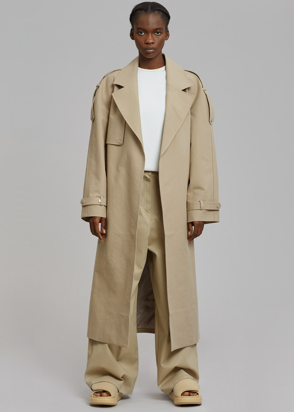 Rhodes Trench Coat - Natural - 2