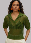 Róhe Annie Pullover - Fern Green Top Róhe 