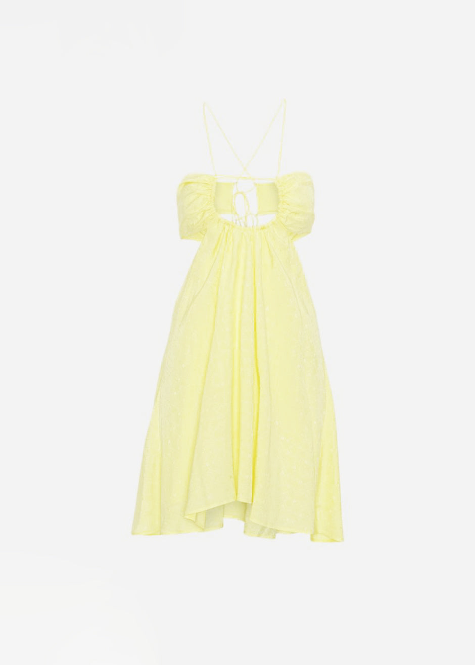 ROTATE Nanna Dress - Elfin Yellow - 8