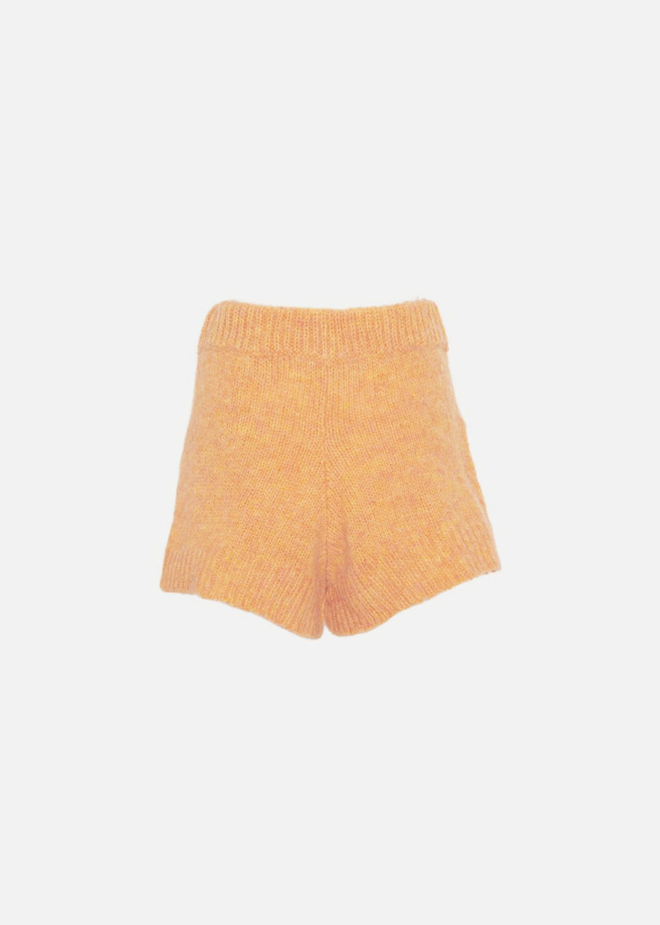 ROTATE Susanna Knit Shorts - Orange Pop - 7