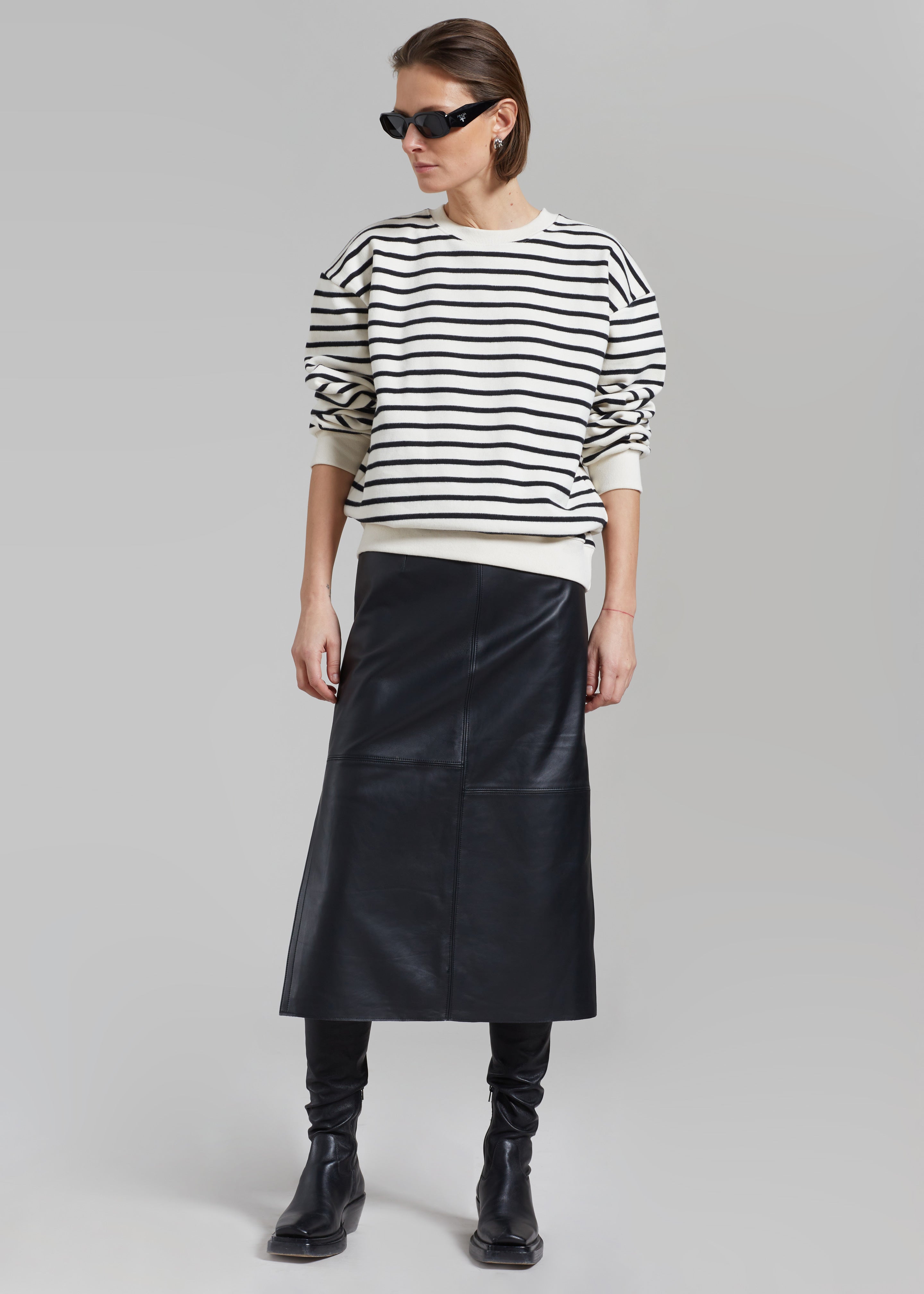 Saint Stripe Sweater - Black/White Stripe - 2