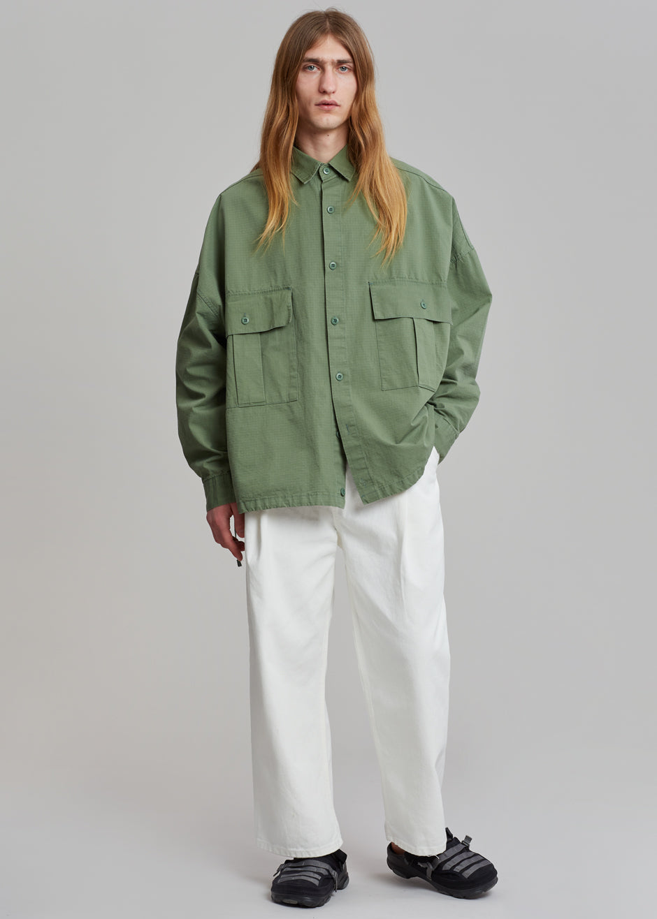 Shop the look image for Seb Cargo Shirt - Army Green