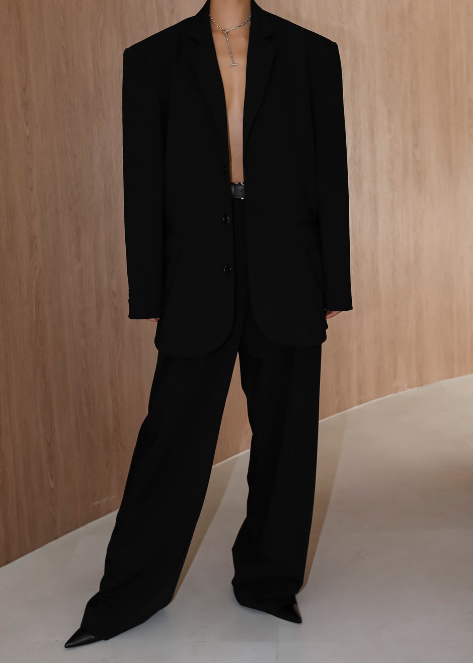 Shop the look image for Tansy Oversized Blazer - Black