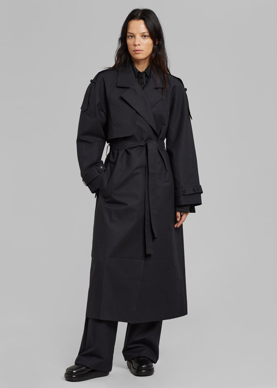 Suzanne Trench Coat - Black - 1