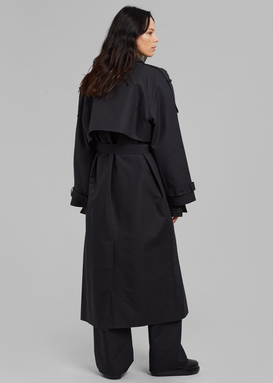 Suzanne Trench Coat - Black - 6
