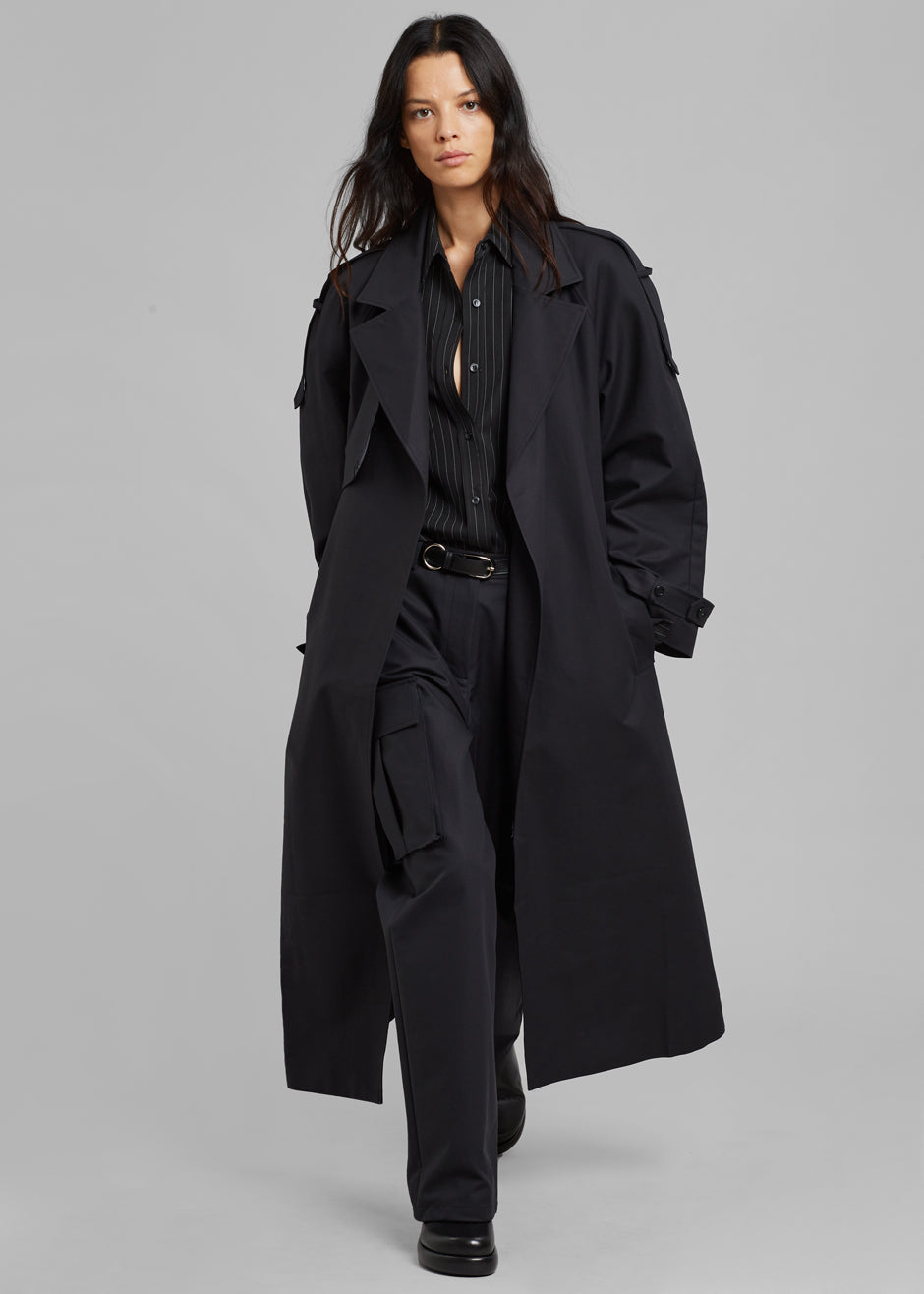 Suzanne Trench Coat - Black - 2