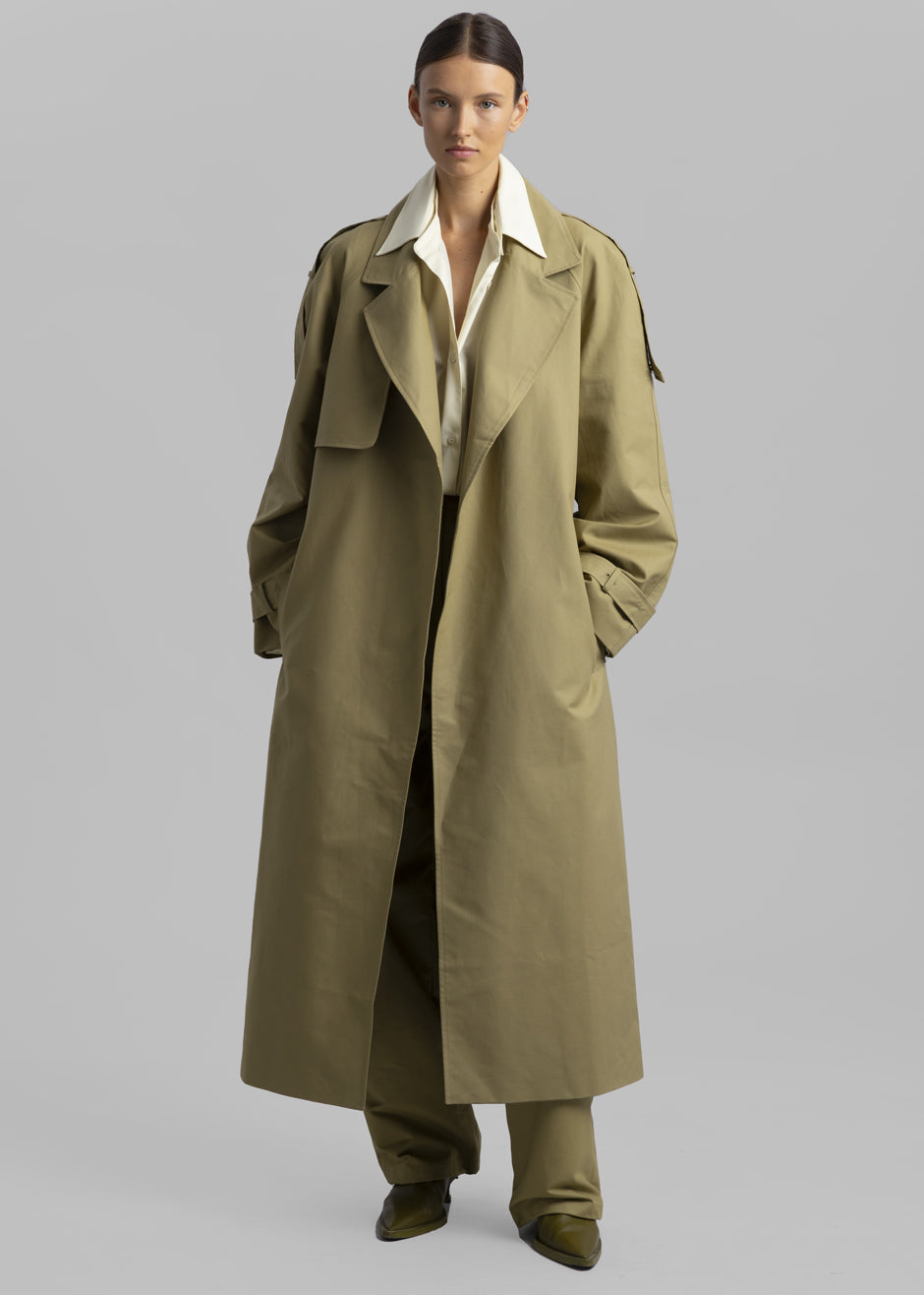 Suzanne Trench Coat - Khaki - 1