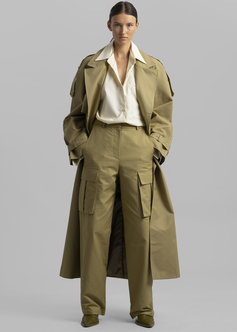 Suzanne Trench Coat - Khaki - 5