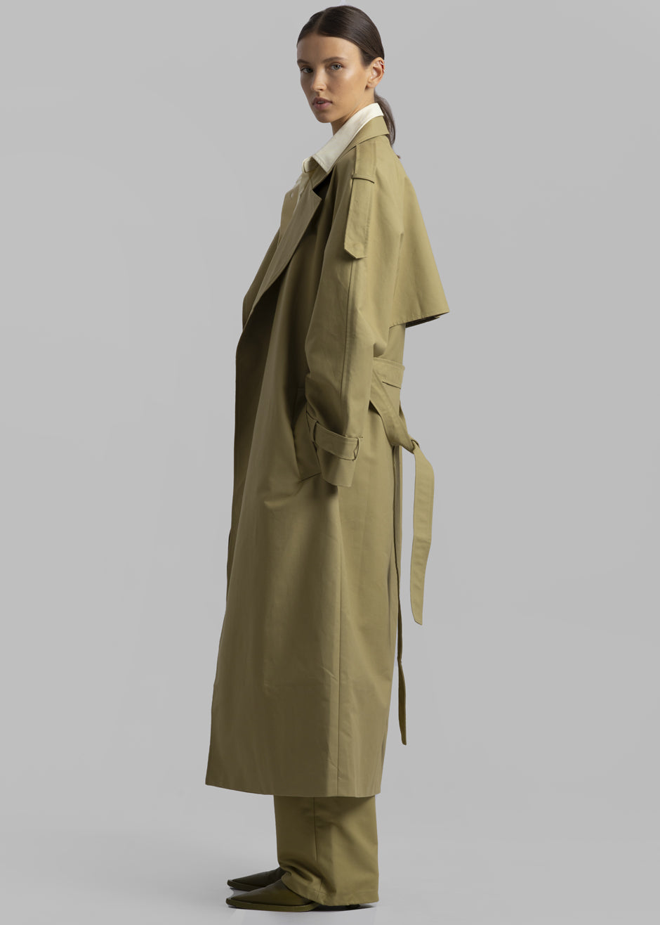 Suzanne Trench Coat - Khaki - 1