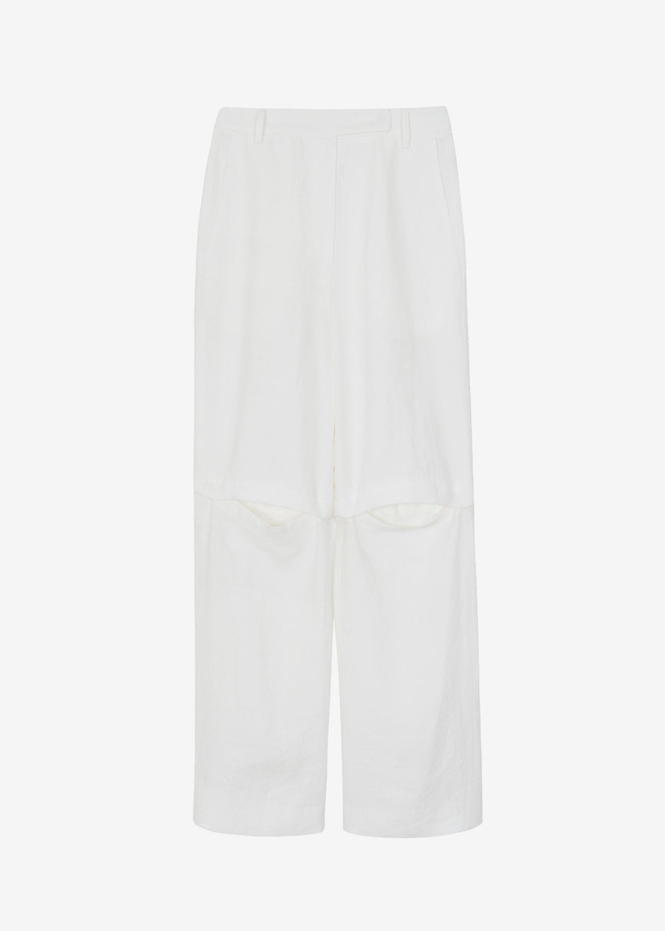 Tara Linen Pants - Off White - 14
