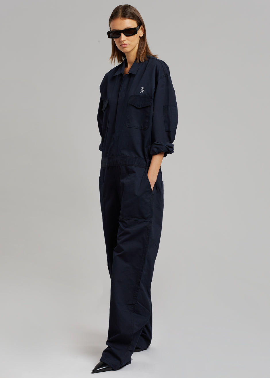 TFS Oversized Boiler Suit - Navy – The Frankie Shop