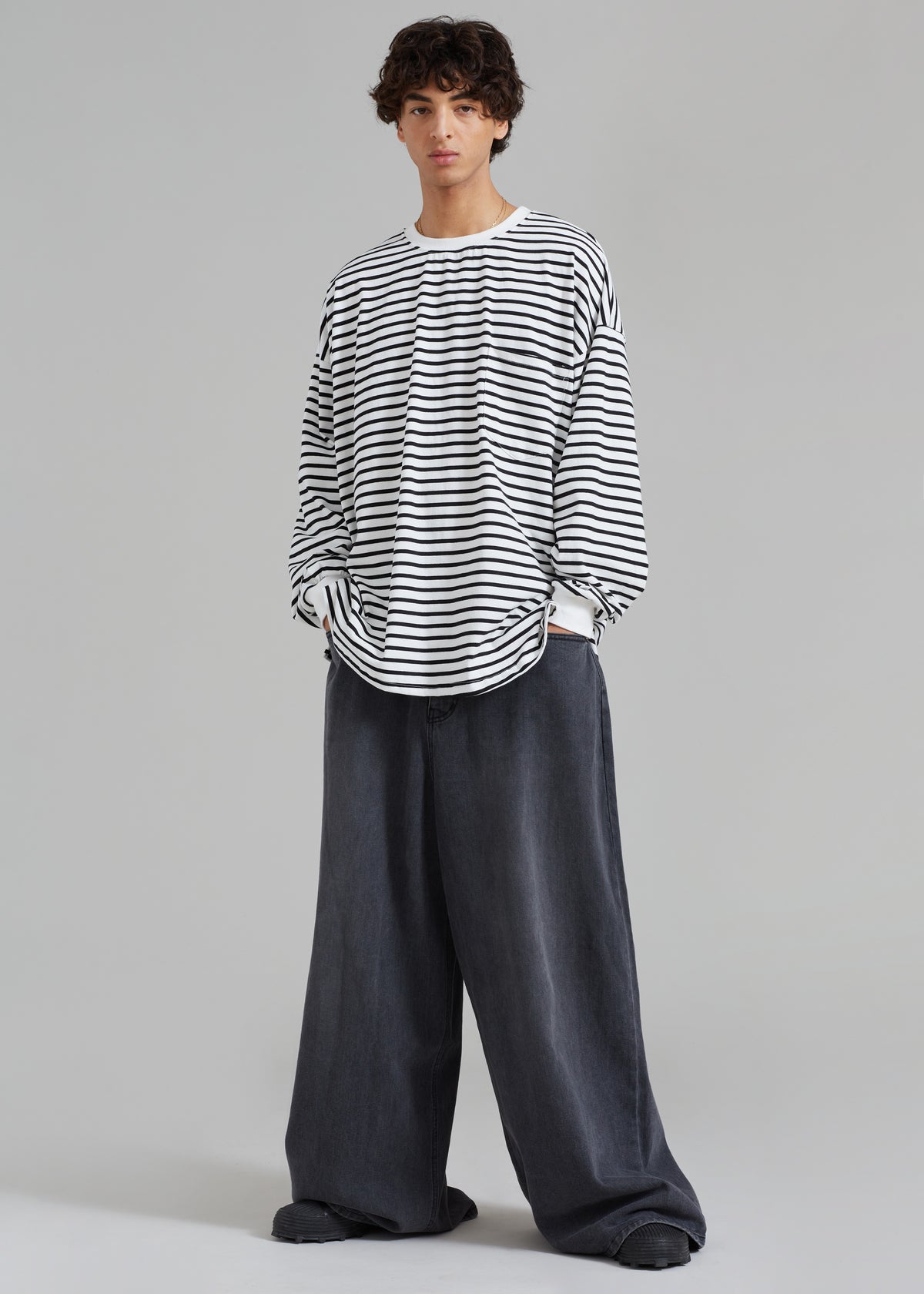 Cody Pocket Tee - Black/White Stripe - 10 - Cody Pocket Tee - Black/White Stripe  [gender-male]