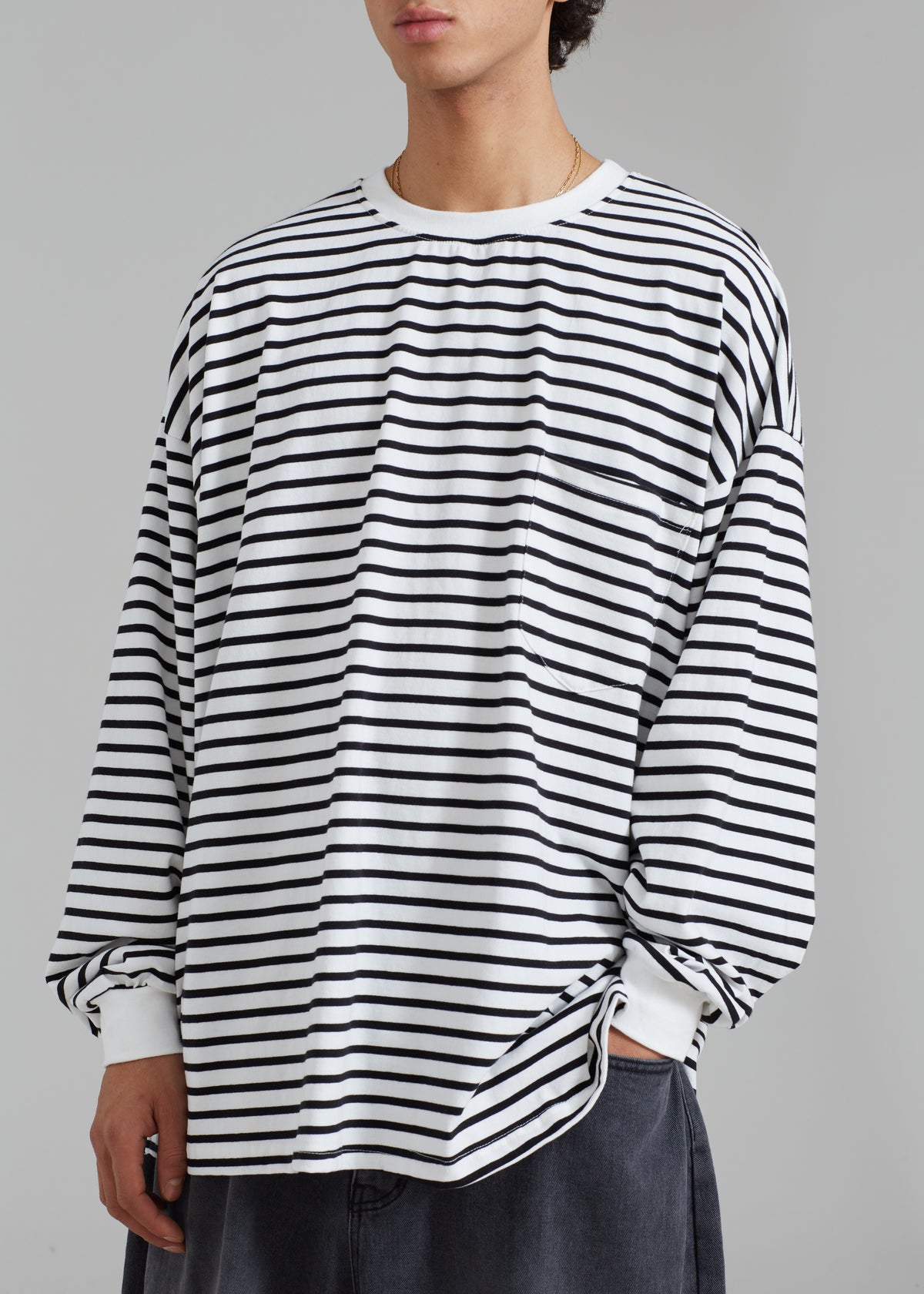 Cody Pocket Tee - Black/White Stripe - 11 - Cody Pocket Tee - Black/White Stripe  [gender-male]