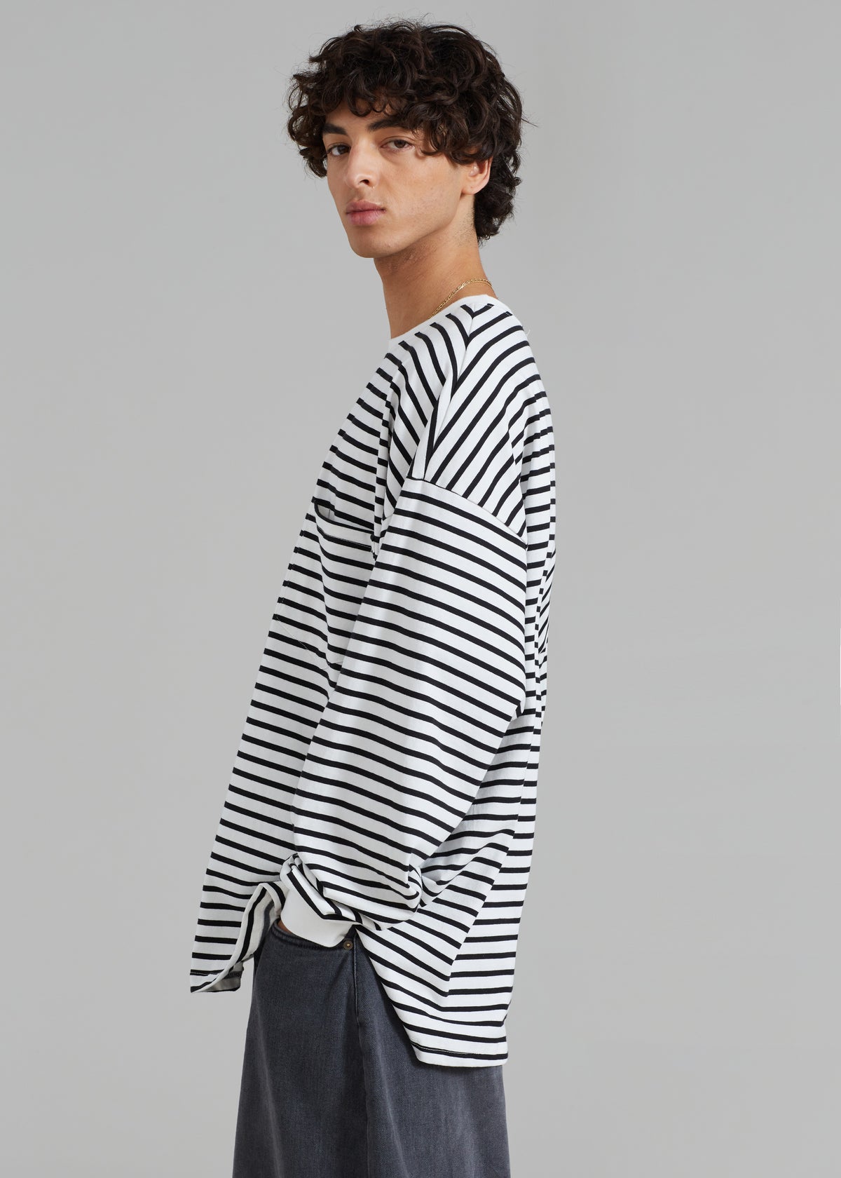 Cody Pocket Tee - Black/White Stripe - 16 - Cody Pocket Tee - Black/White Stripe  [gender-male]