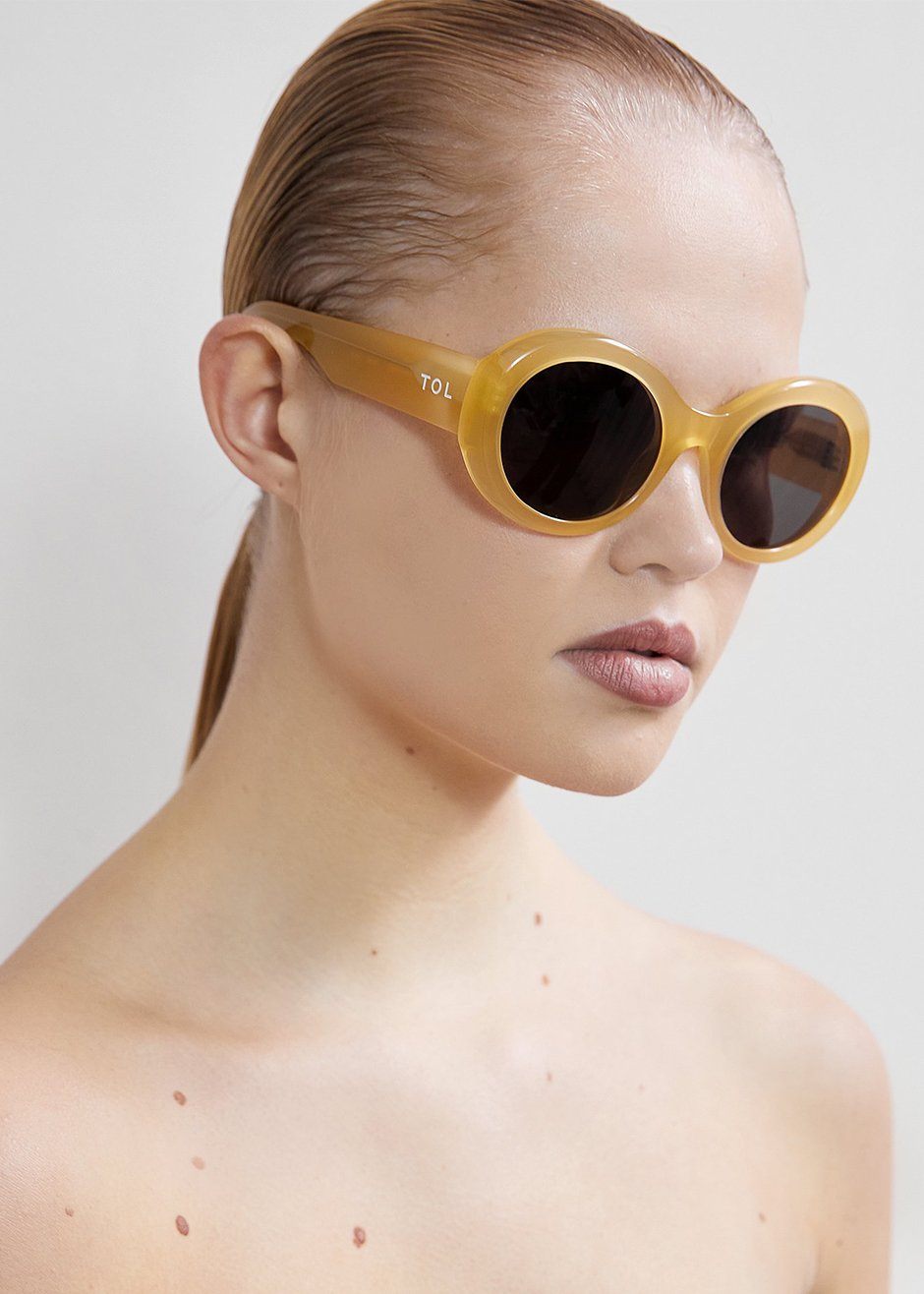 TOL Eyewear Double Round Sunglasses - Honey - 4