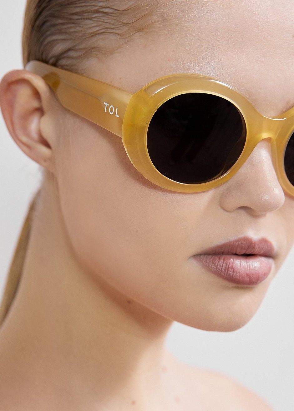 TOL Eyewear Double Round Sunglasses - Honey - 1