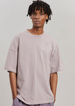 Tony Boxy T-Shirt - Lilac Top The Frankie Shop 