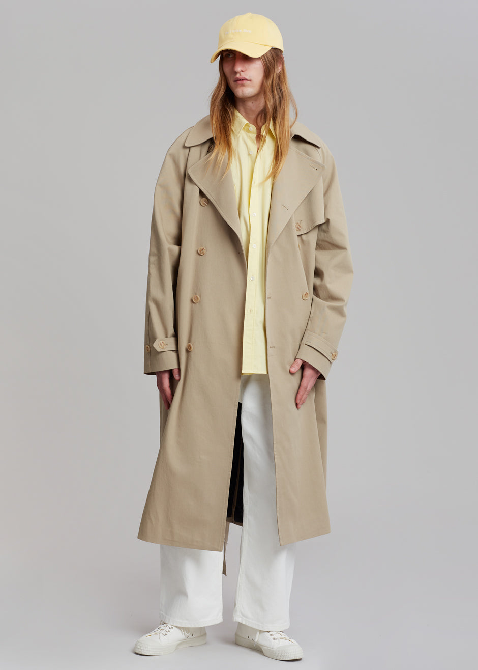 Umi Belted Trench Coat - Beige