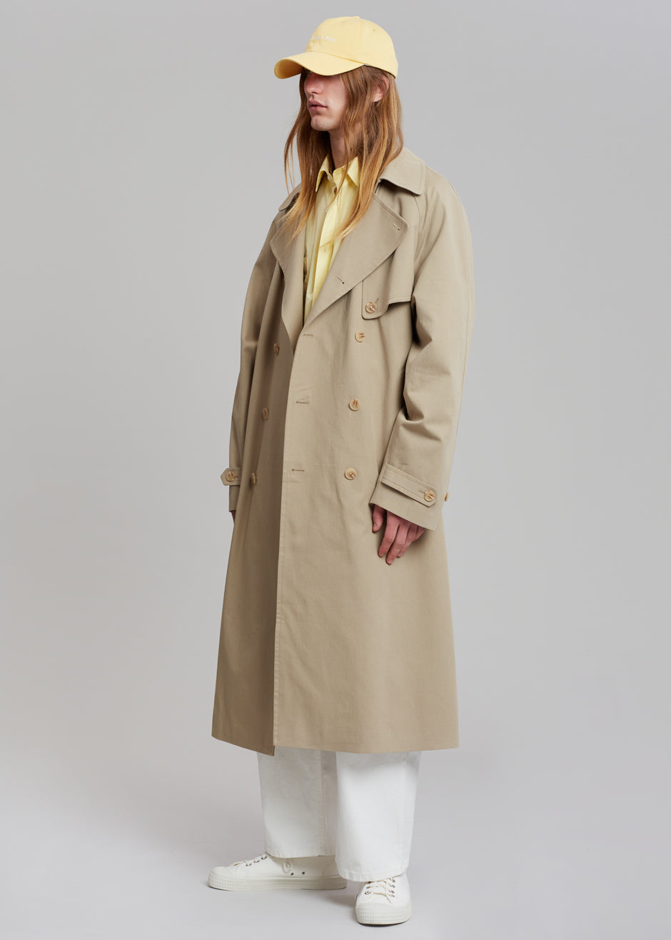 Umi Belted Trench Coat - Beige - 14