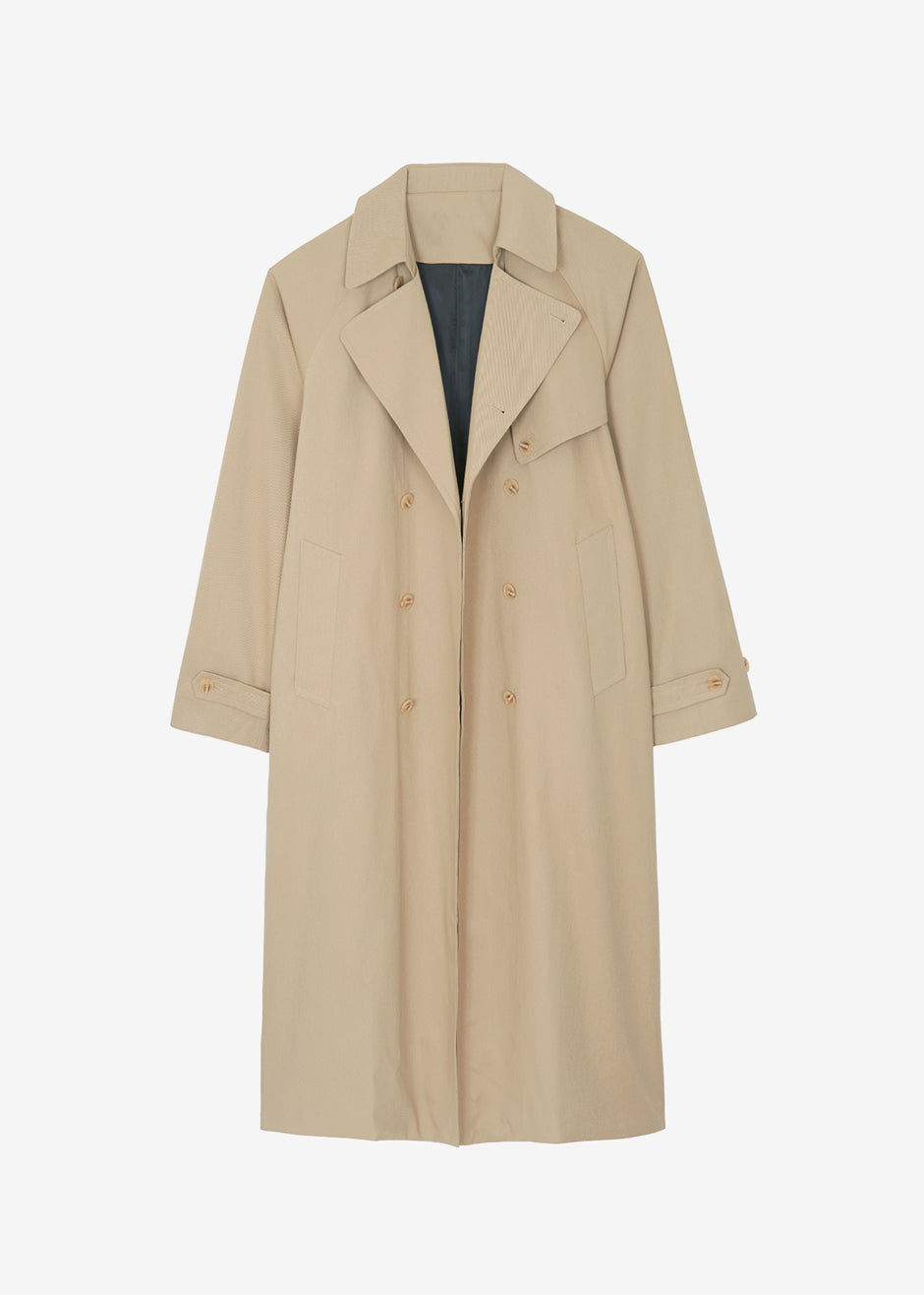 Umi Belted Trench Coat - Beige - 18