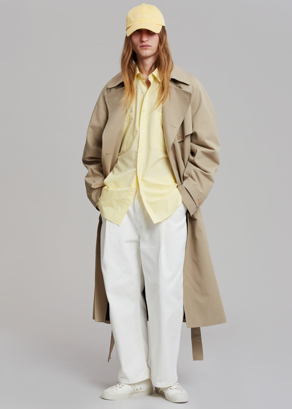 Umi Belted Trench Coat - Beige - 15