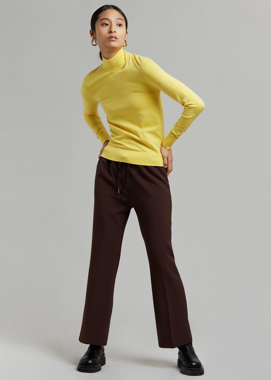 Verona Knit Turtleneck - Lemon - 4