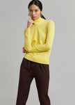 Verona Knit Turtleneck - Lemon Top Room K 