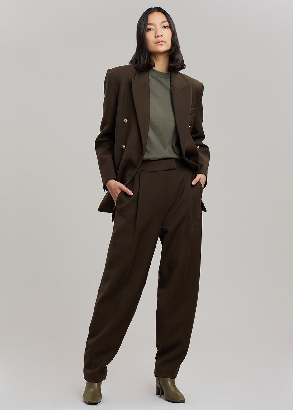 Zephyr Suit Trousers - Chocolate